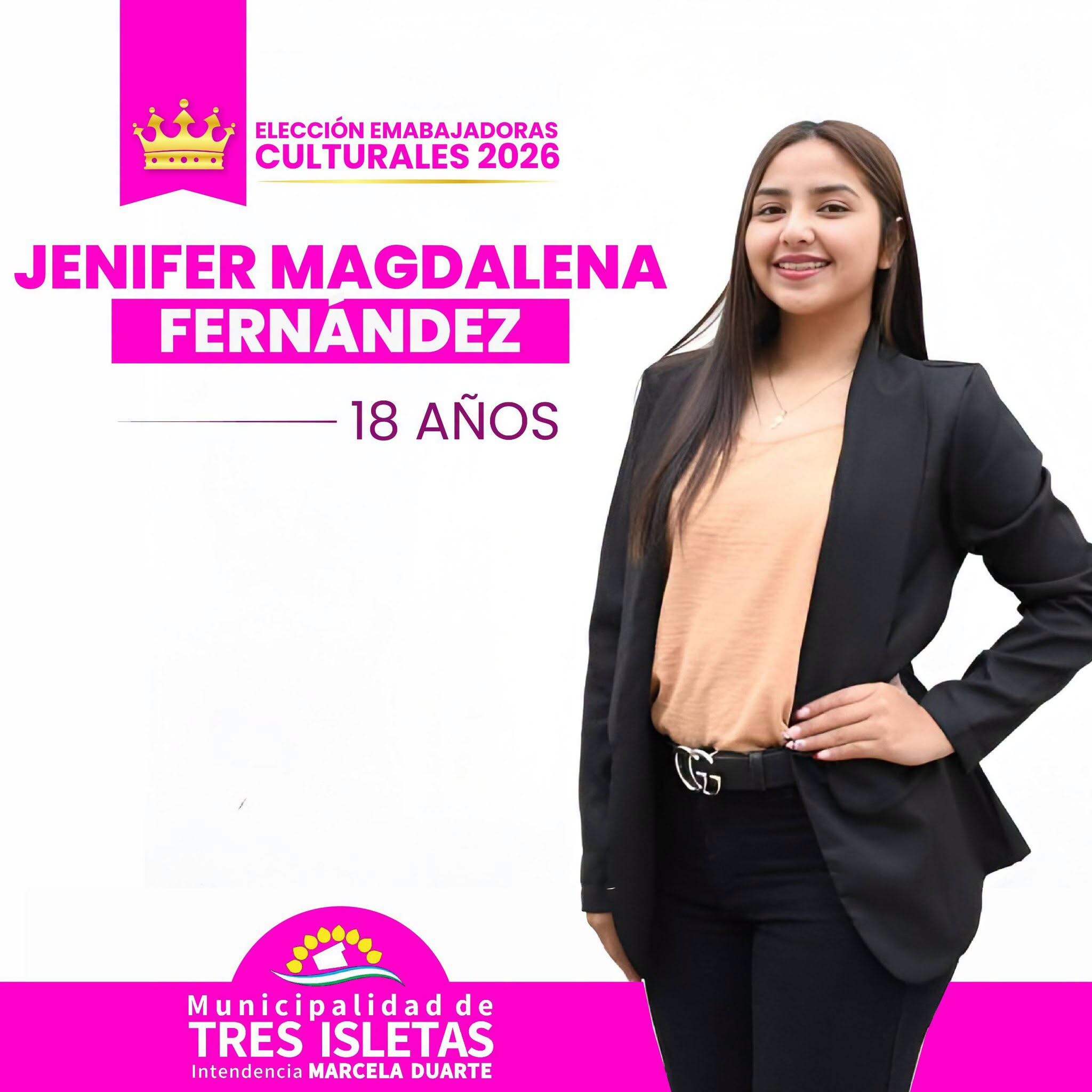 TRES ISLETAS: EL MUNICIPIO DIO A CONOCER A LAS CANDIDATAS A EMBAJADORAS CULTURALES DEPARTAMENTALES 2026