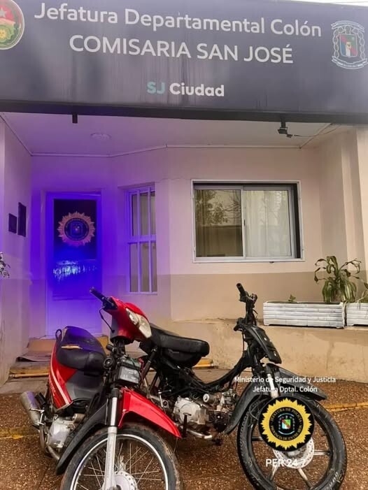 SAN JOSÉ: RÁPIDA RESPUESTA POLICIAL PERMITE RECUPERAR DOS MOTOCICLETAS SUSTRAÍDAS.