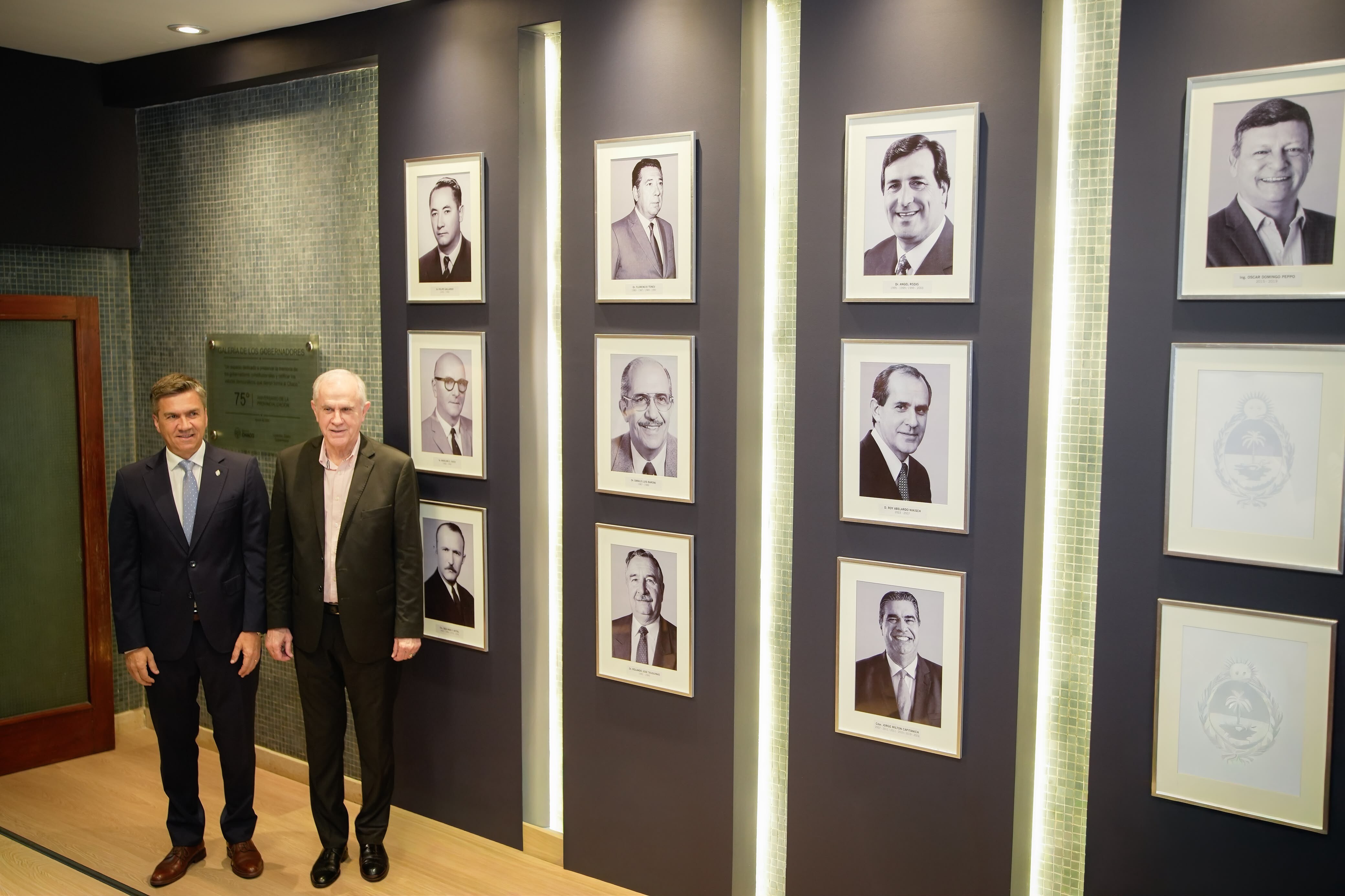 GALERÍA DE LOS GOBERNADORES: LA HISTORIA CONSTITUCIONAL DEL CHACO TIENE SU LUGAR EN CASA DE GOBIERNO
