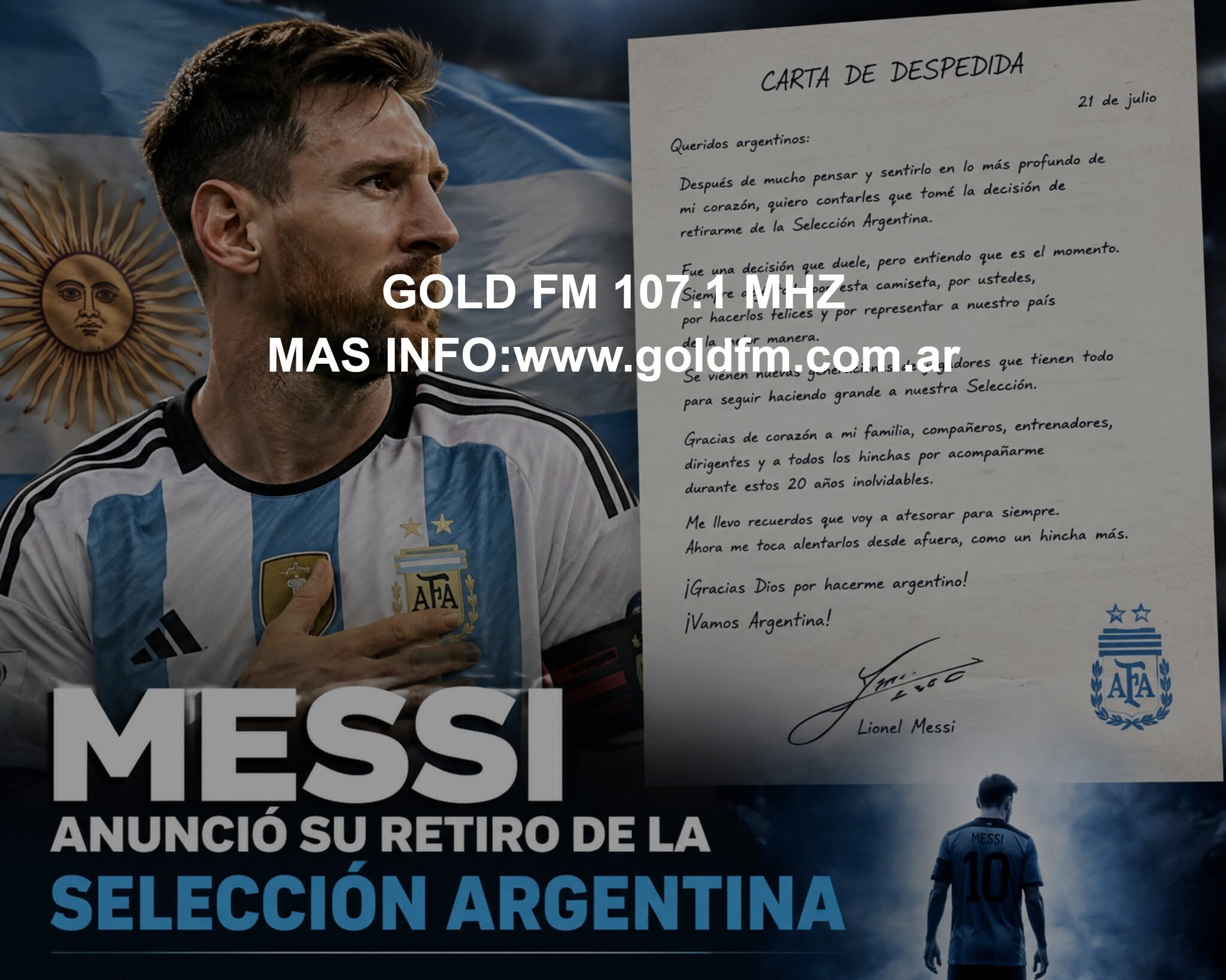 Impacto total: lionel messi anunció su retiro de la selección argentina