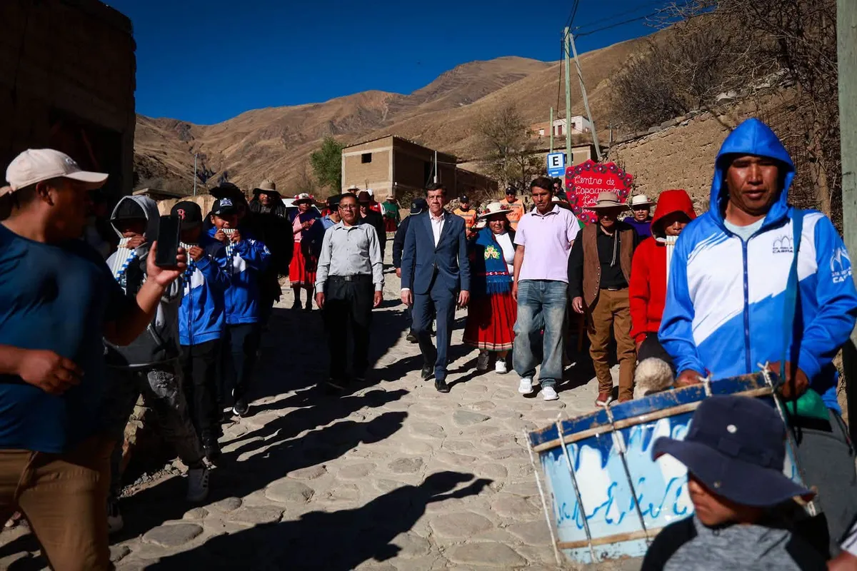 Sadir acompañó a la comunidad de Caspalá en las honras a Santa Rosa de Lima