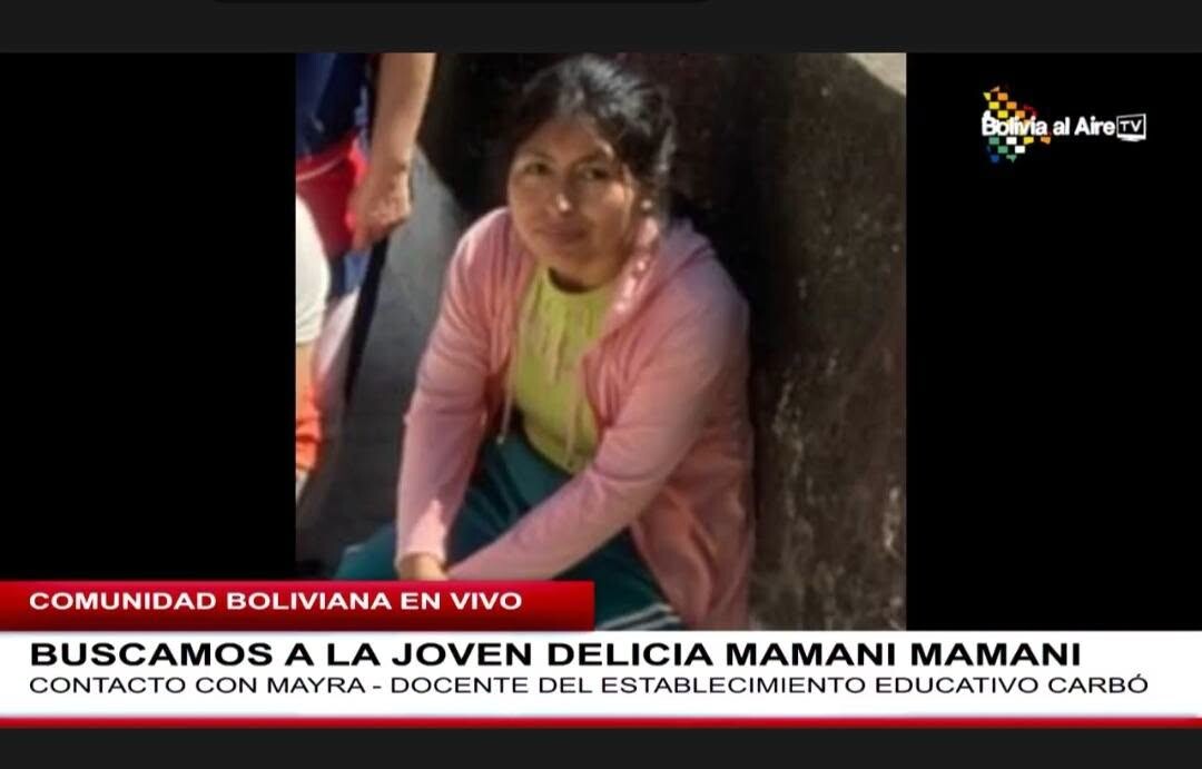 A 9 meses de su desaparición: El pedido por la joven boliviana Delicia Mamani