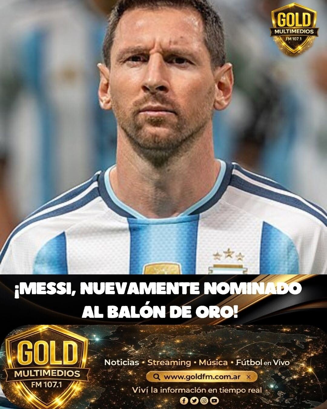 Messi vuelve a estar entre los candidatos al balón de oro y buscará ampliar su récord