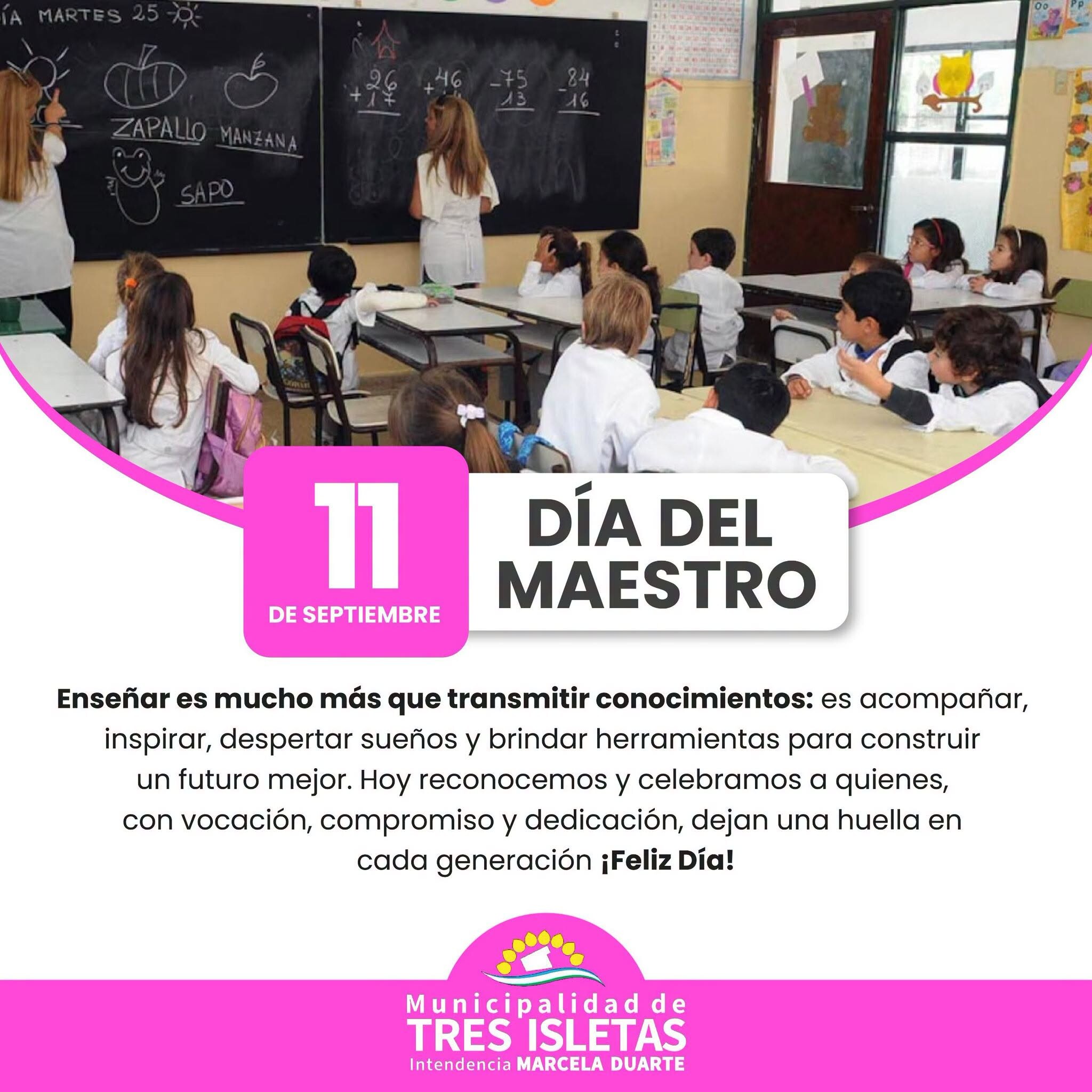 TRES ISLETAS: DESDE EL MUNICIPIO FESTEJAMOS EL DÍA DEL MAESTRO