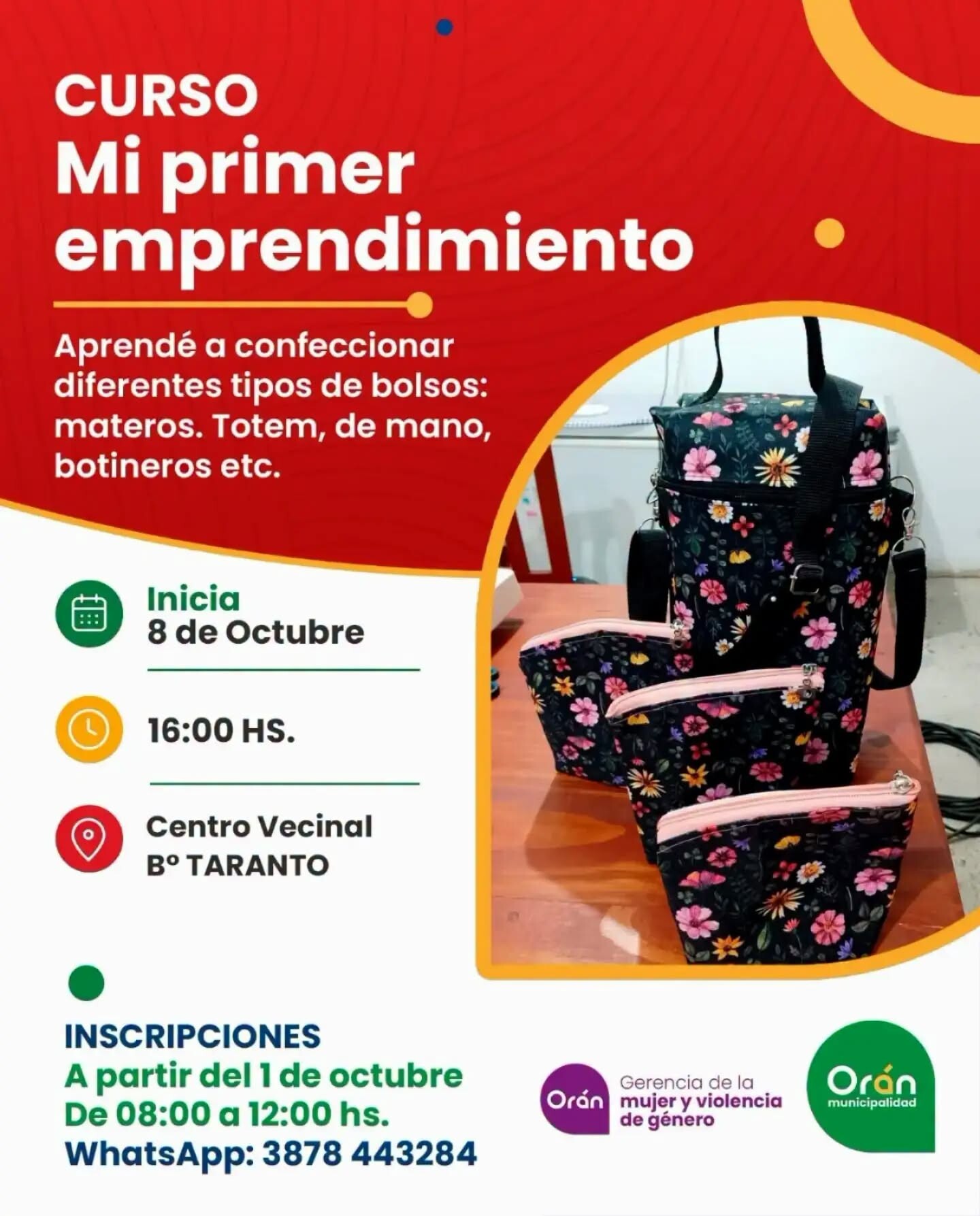 Orán: abren las inscripciones para el curso “mi primer emprendimiento”