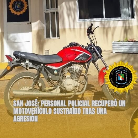 847006871_1999669120723059_3245250562285063138_n.jpg SAN JOSÉ: PERSONAL POLICIAL RECUPERÓ UN MOTOVEHÍCULO SUSTRAÍDO TRAS UNA AGRESIÓN.