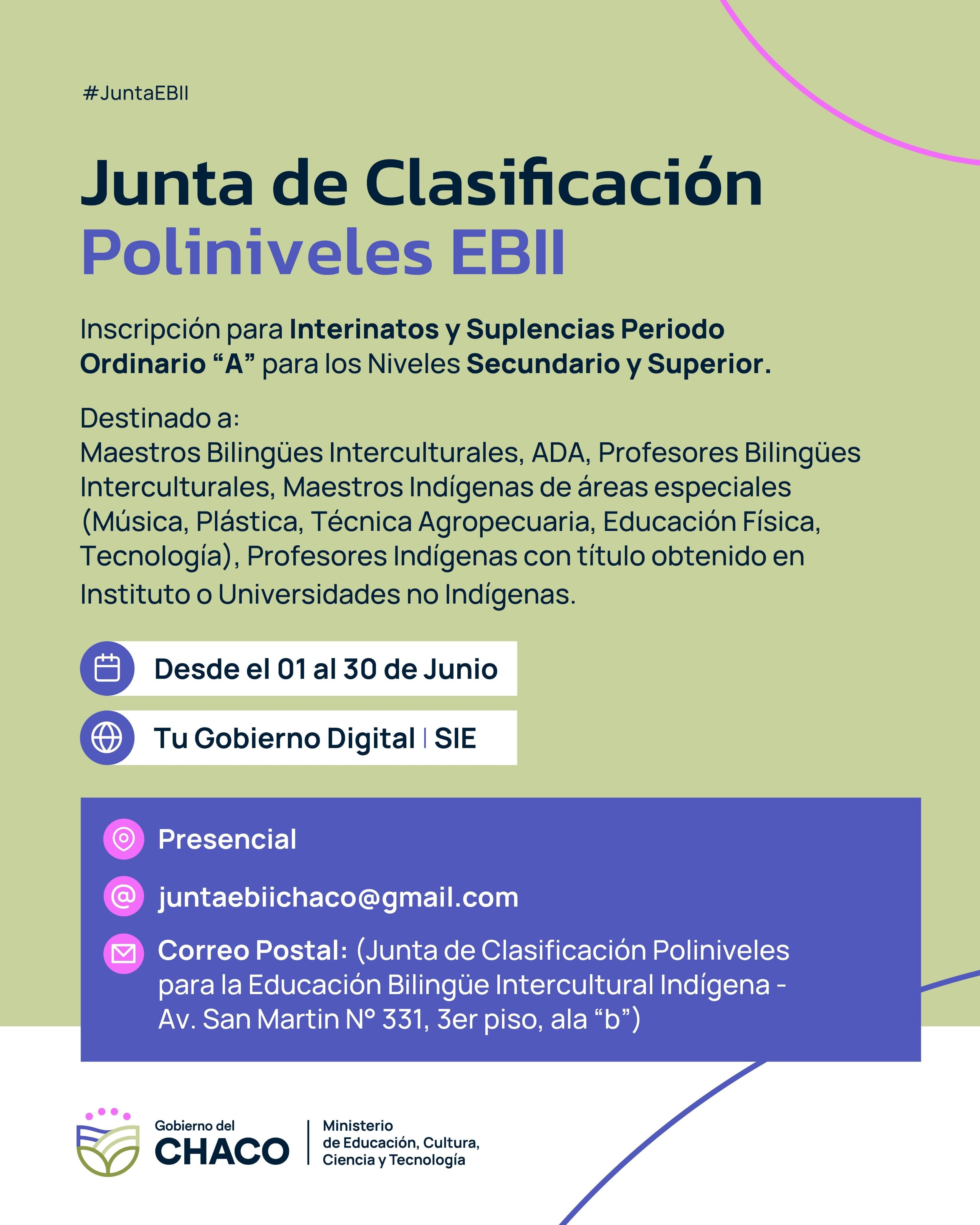 NIVELES SECUNDARIO Y SUPERIOR: ABRE INSCRIPCIÓN A INTERINATOS Y SUPLENCIAS PARA DOCENTES DE PUEBLOS ORIGINARIOS