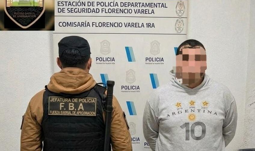 F. Varela: Un hombre con arresto domiciliario fue descubierto mientras incumplía su pena