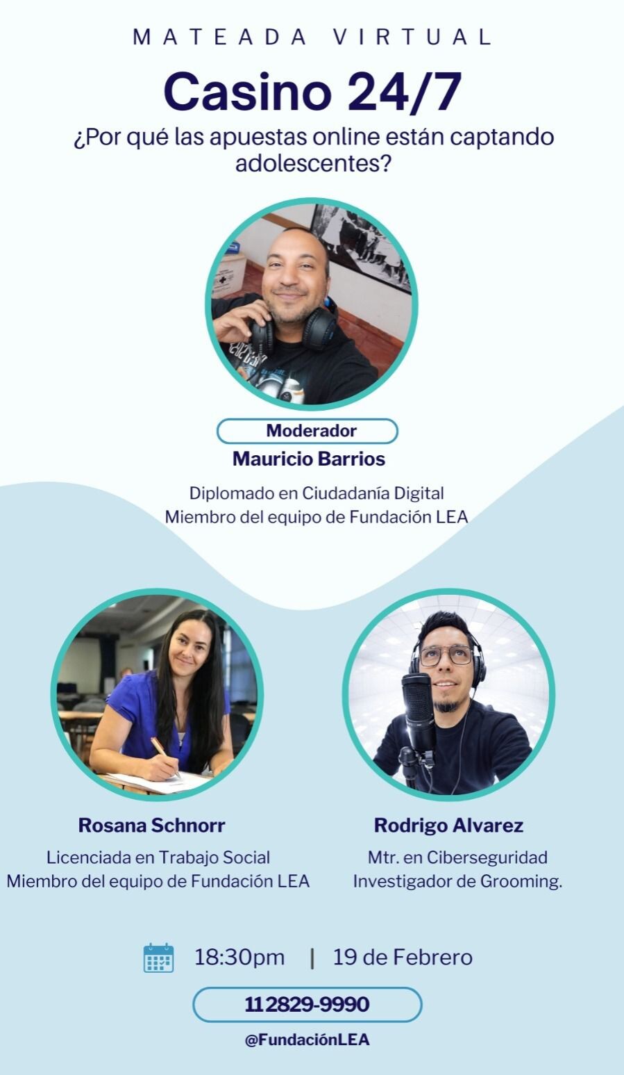 Fundación LEA lanza el ciclo “Mateadas 2026” para reflexionar sobre apuestas online y adolescencia