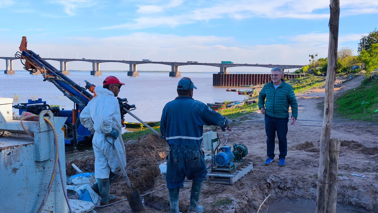 SE REACTIVAN LAS OBRAS DE PROTECCIÓN HÍDRICA EN EL BARRIO SAN PEDRO PESCADOR
