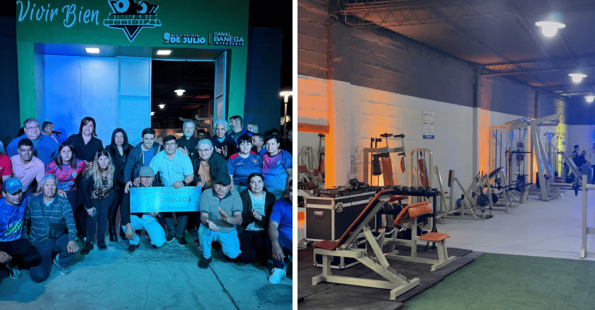 9 de Julio inauguró un Gimnasio Municipal totalmente equipado para la comunidad