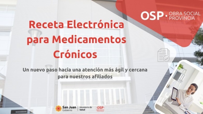 Ya comenzó a implementarse   la receta electrónica para medicamentos crónicos de OSP