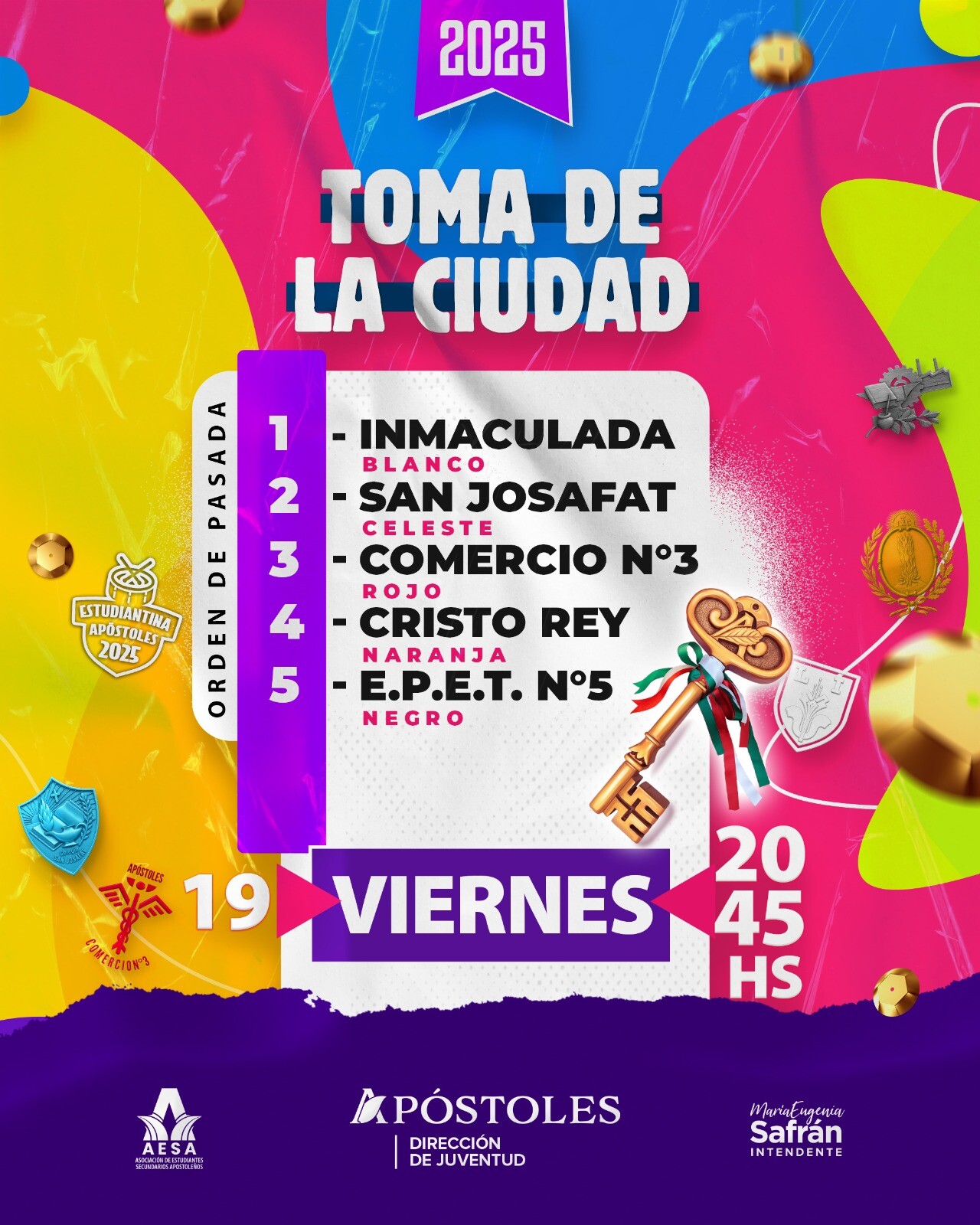 Apóstoles se prepara para vivir la Estudiantina 2025