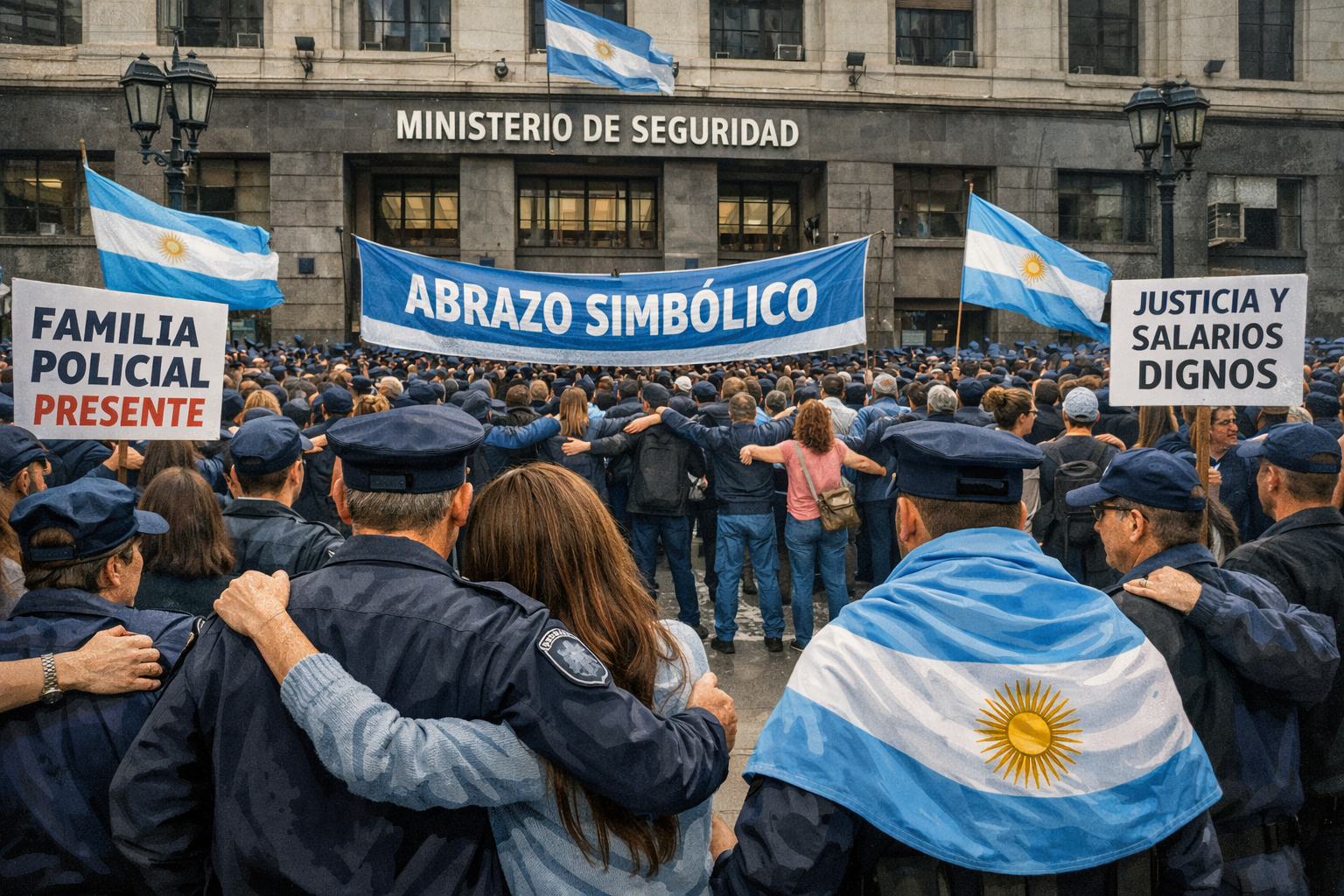 La familia policial se vuelve a autoconvocar el 25 de abril en CABA