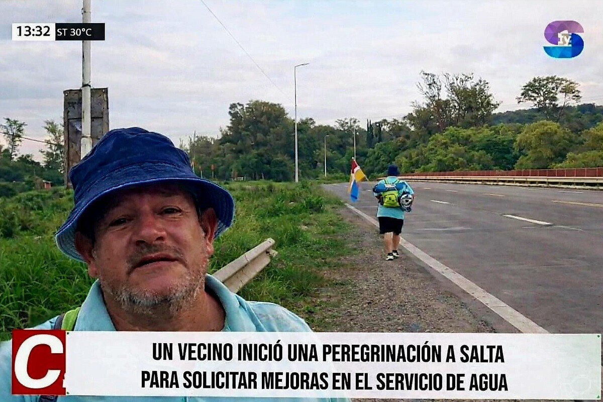ABEL ALTAMIRANO.jpeg Vecino recorrerá unos 140 km hasta Salta por el agua potable de Metán