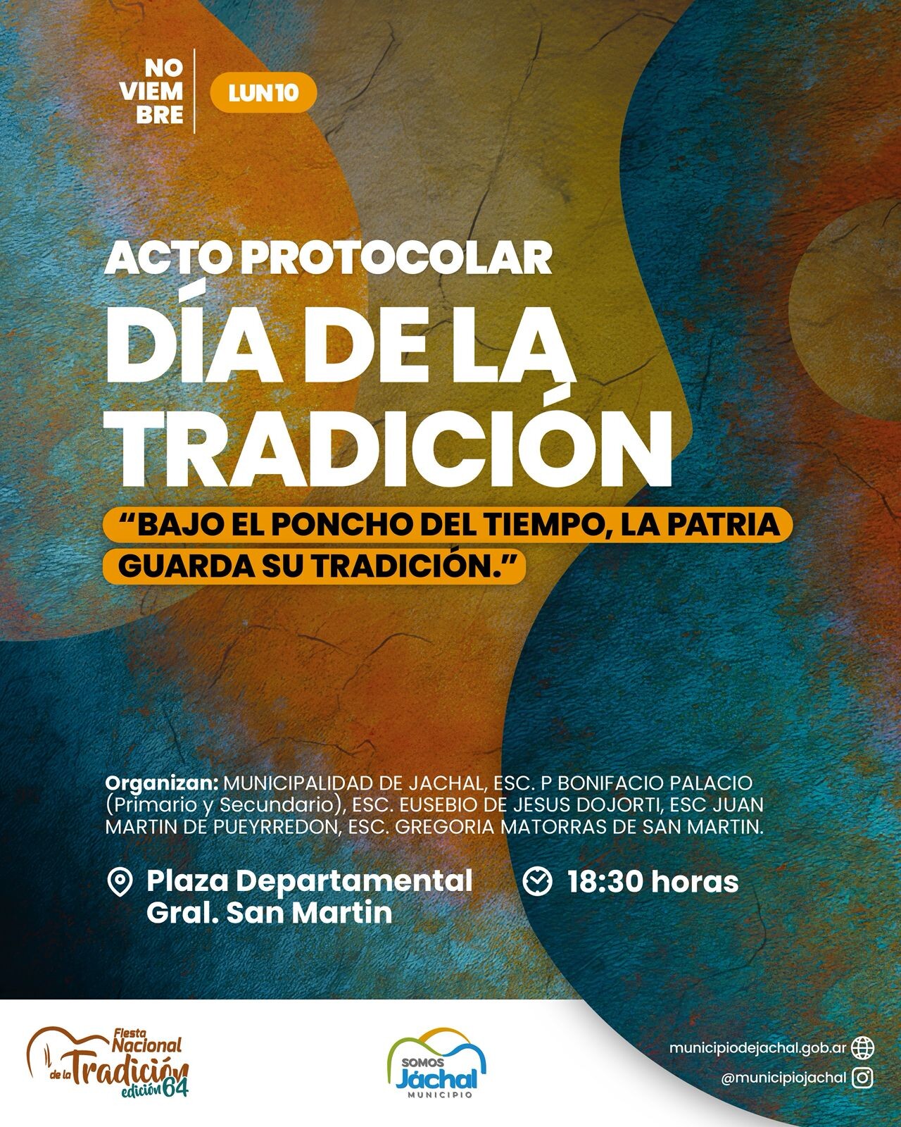 JÁCHAL: te invita al Acto Protocolar por el Día de la Tradición