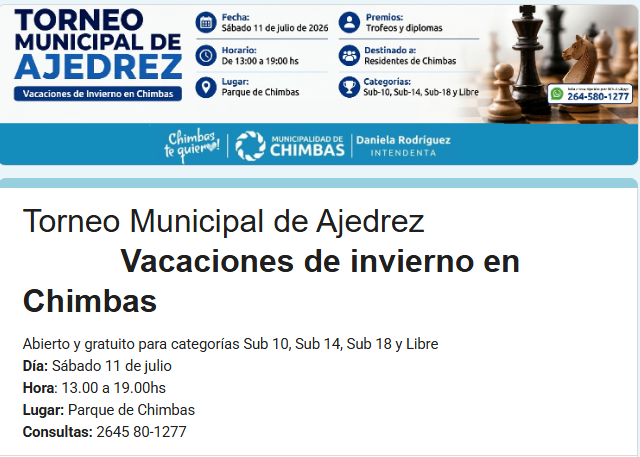 Vacaciones de invierno en Chimbas: Celebración del Día de la Independencia