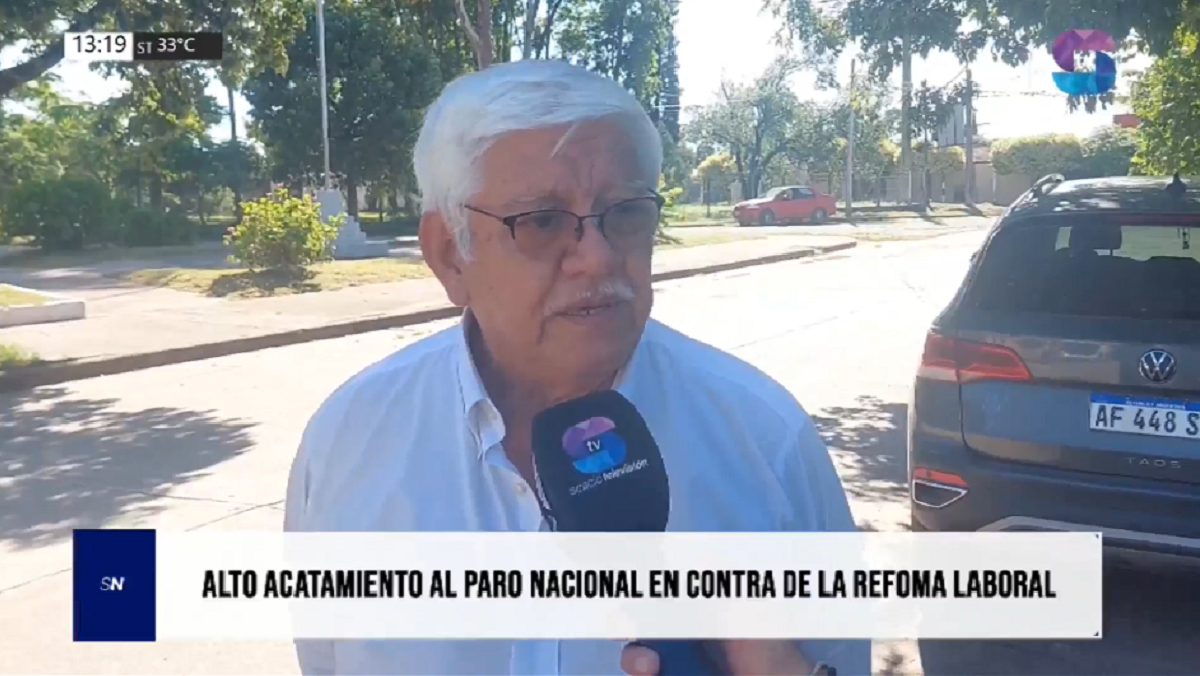 ALDO SUAREZ.png Fuerte acatamiento al paro nacional en Metán contra la Reforma Laboral