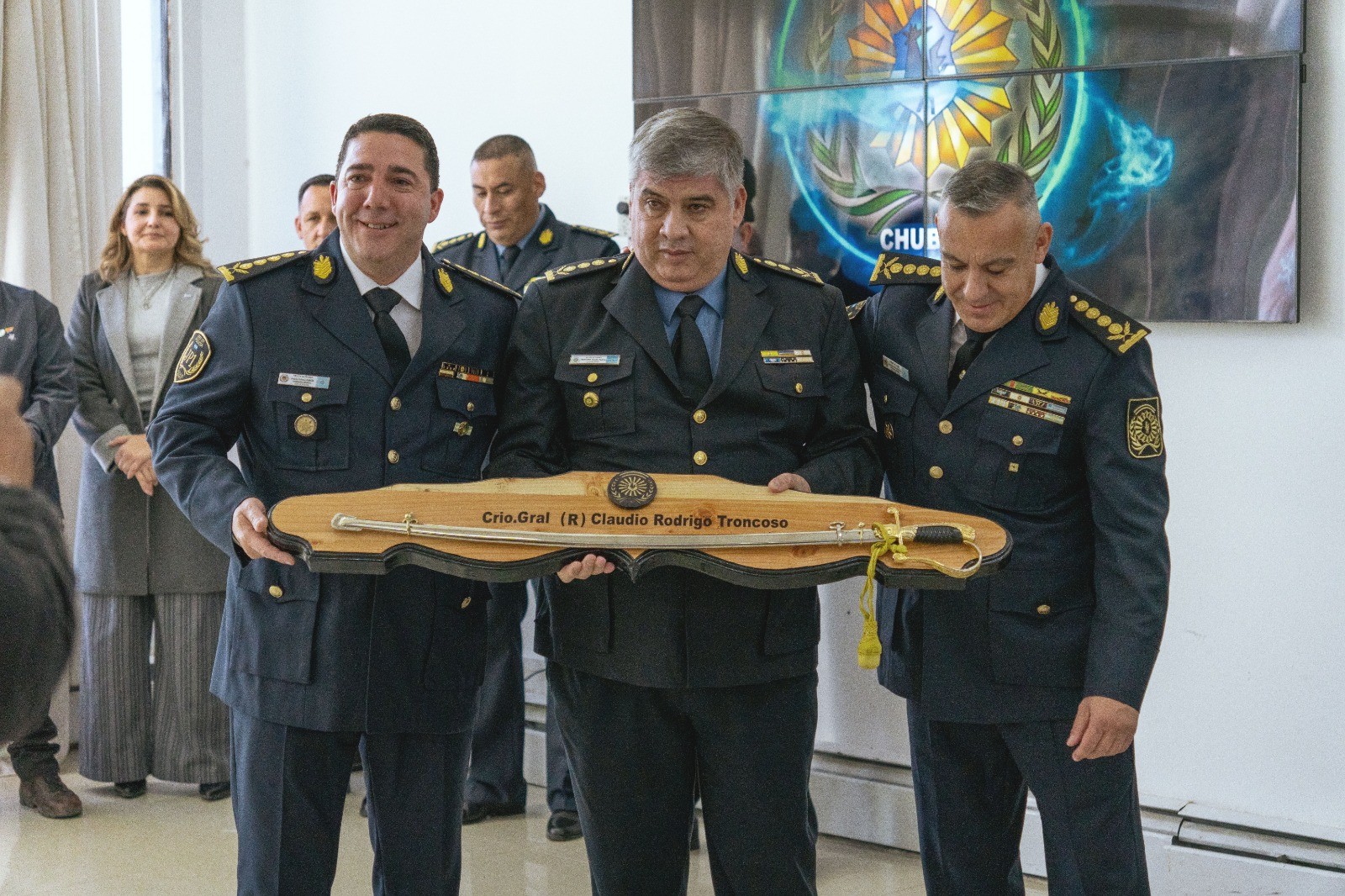 La Municipalidad de Rawson participo de la asunción del nuevo director de acción social de la Policía del Chubut