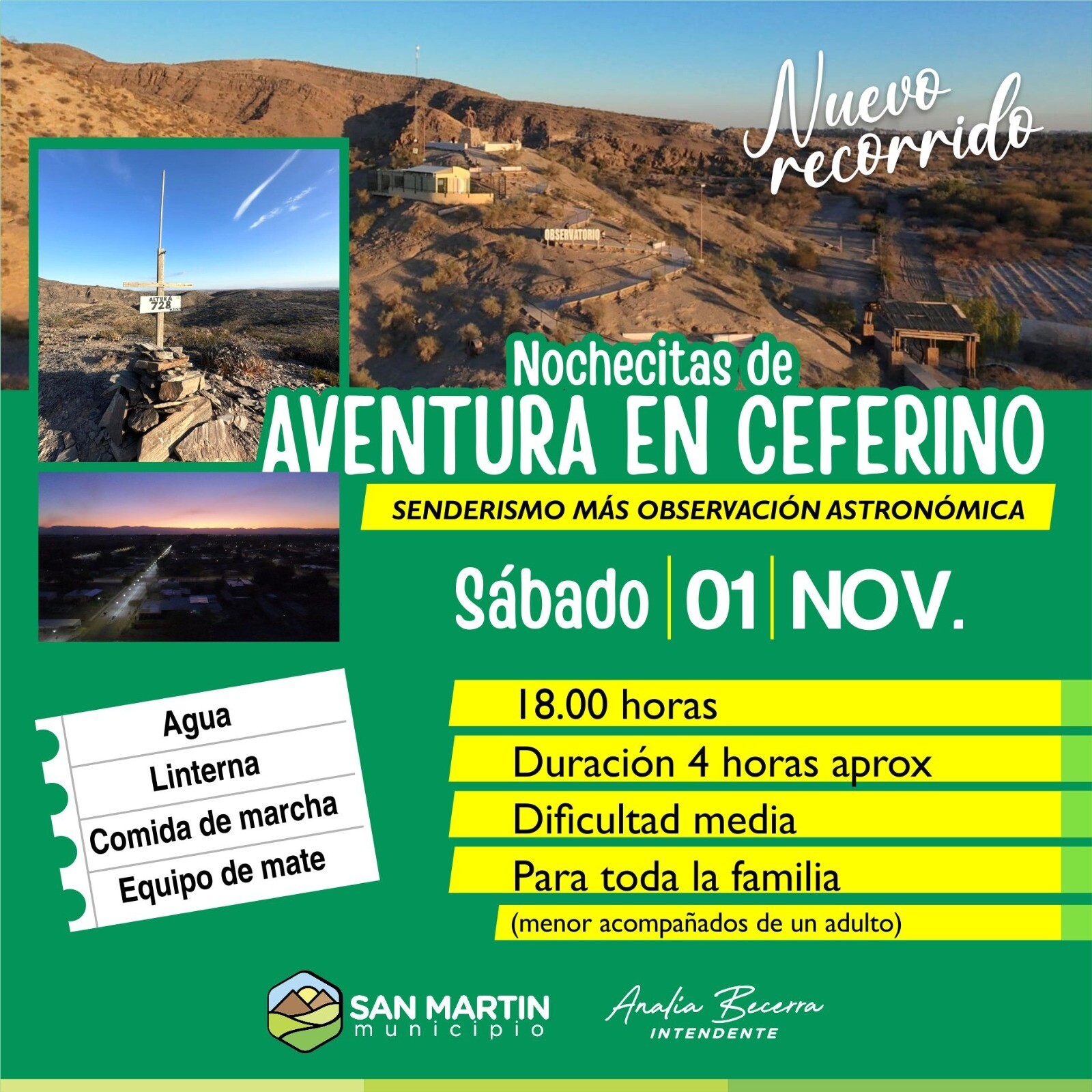 SAN MARTÍN: Una nueva propuesta para disfrutar bajo las estrellas