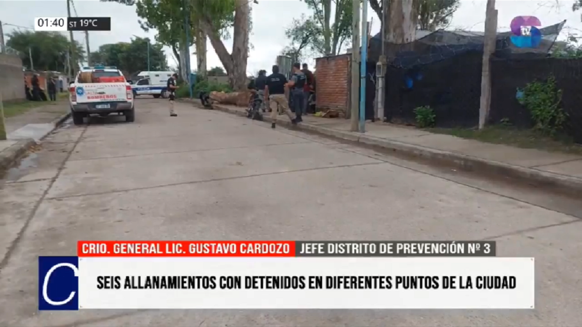 Allanamiento.png Golpe policial en Metán: cinco detenidos tras seis allanamientos simultáneos