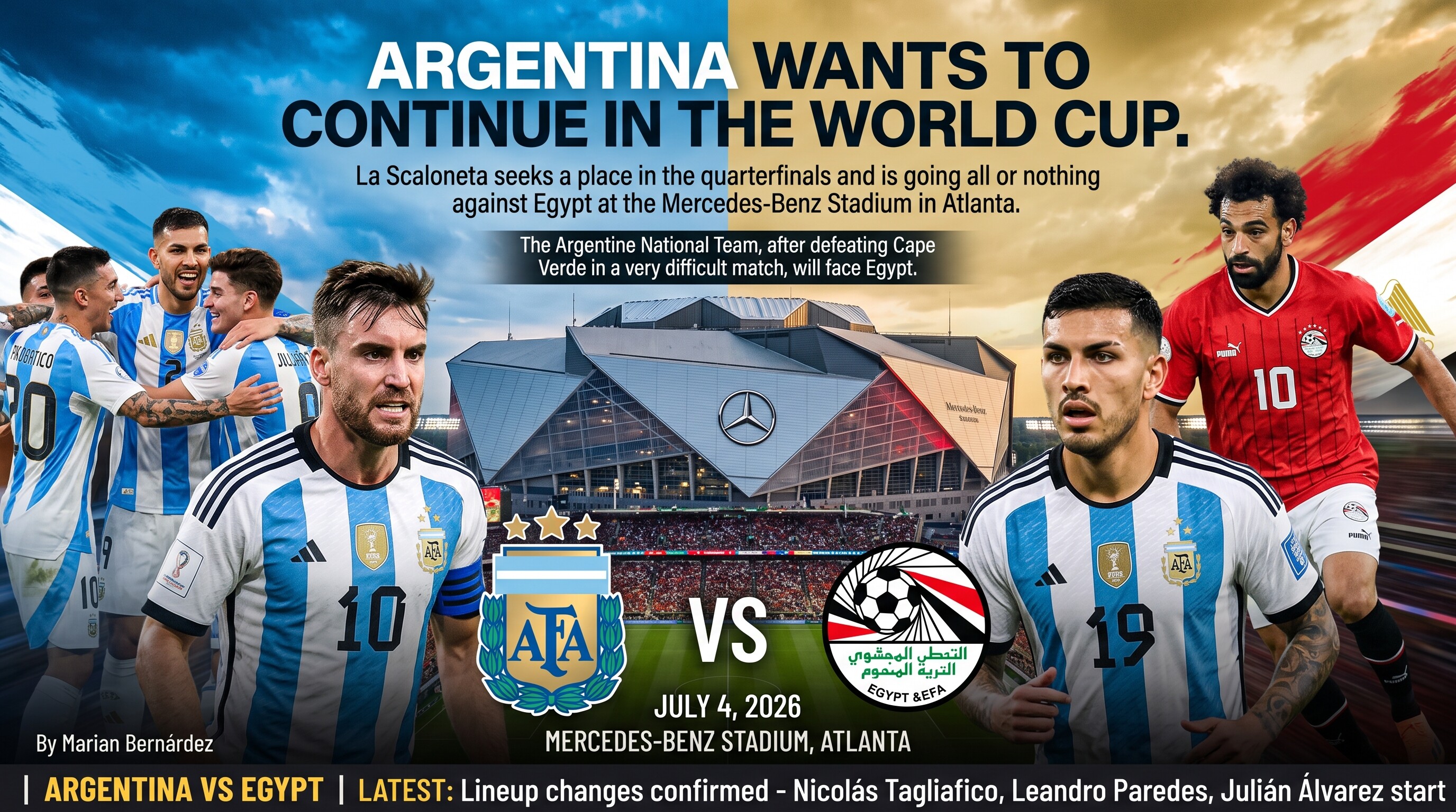 ARGENTINA QUIERE SEGUIR EN LA COPA MUNDIAL.