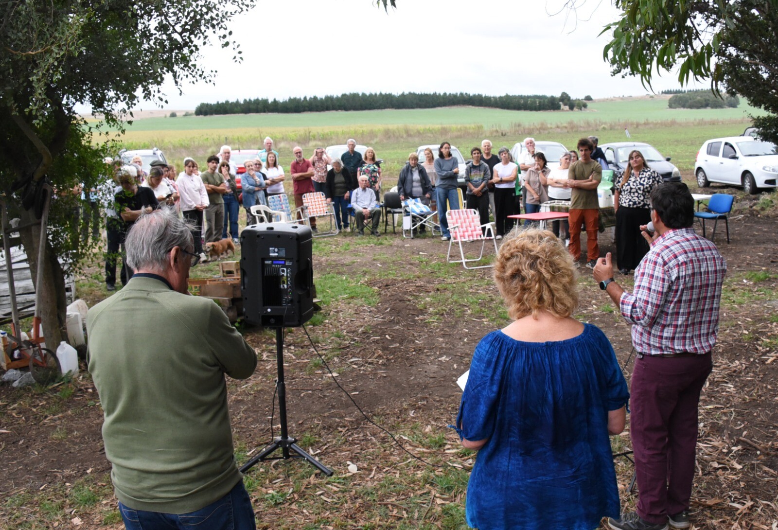 La comunidad presentó material histórico para conocer más sobre el paraje El Gallo y el proyecto agroecológico educativo El Arraigo