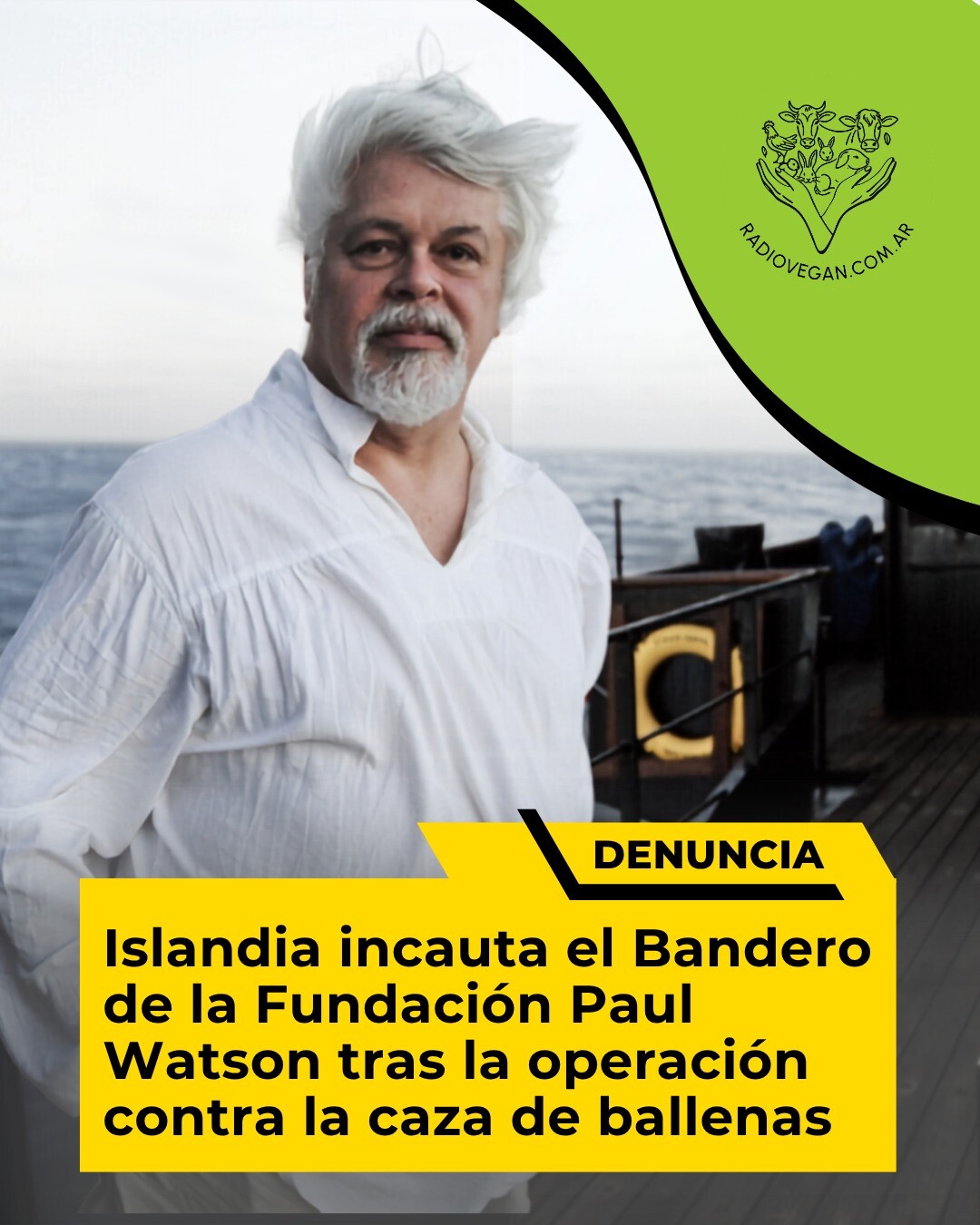 Bandero Watson.jpeg DEPORTAN TRIPULACIÓN DE LA FUNDACIÓN PAUL WATSON