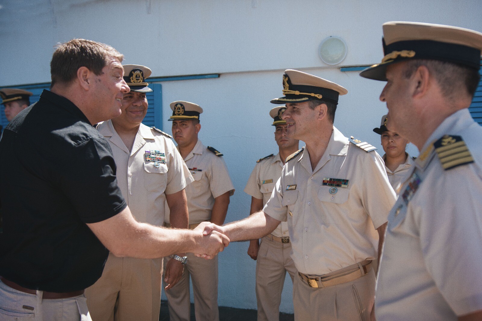 Biss acompañó la Ceremonia del Cambio de Jefatura en la Prefectura Naval Argentina Rawson