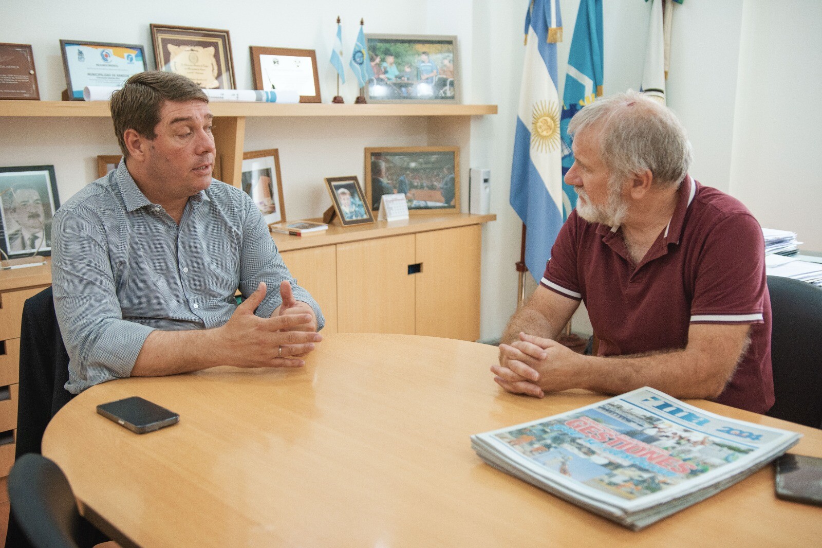 Biss recibió a responsables del Diario «Municipios de Argentina»
