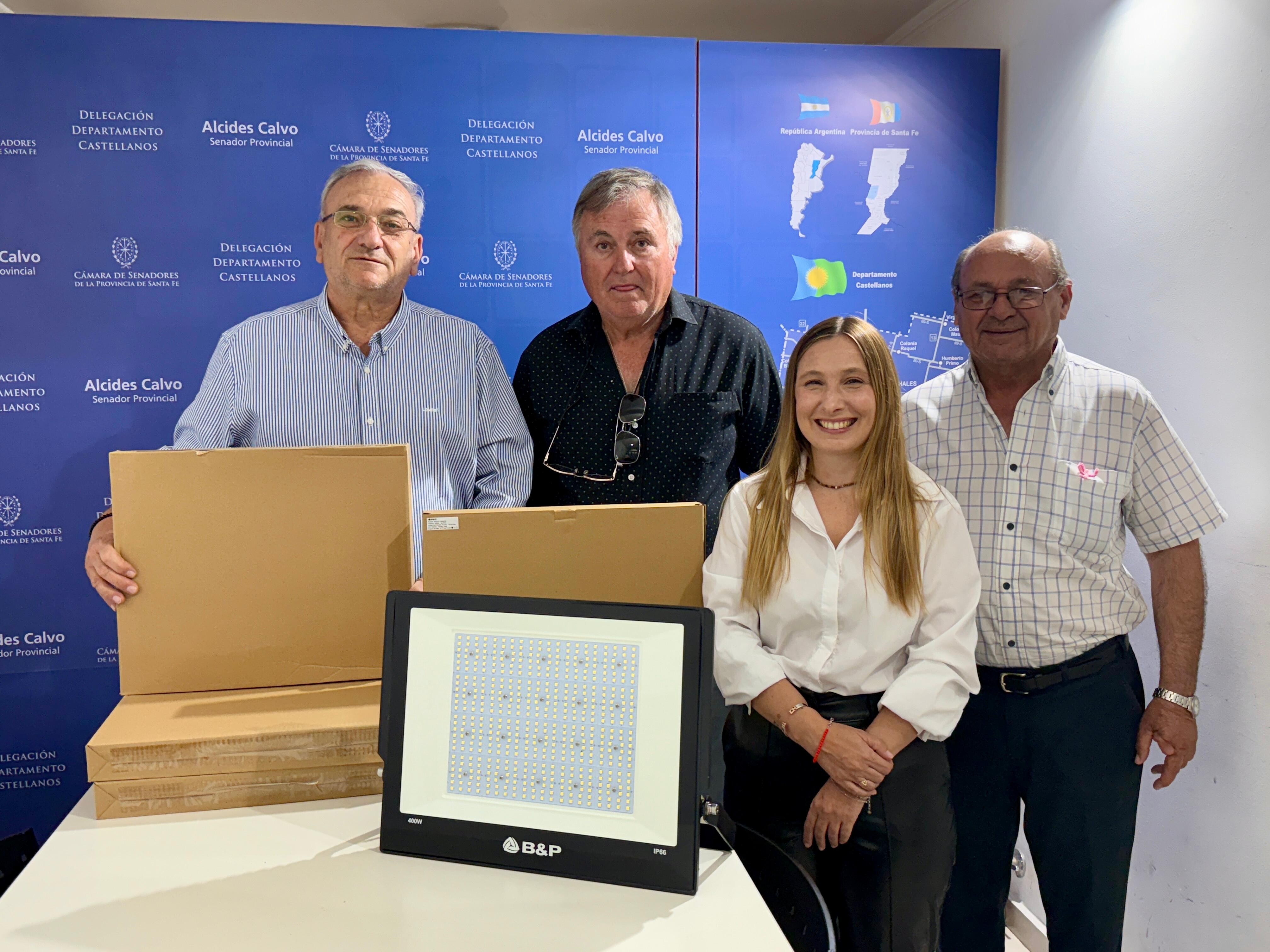 CALVO ALDAO.jpg ALCIDES CALVO SE REUNIÓ CON DIRIGENTES DEL CLUB DEPORTIVO ALDAO Y REAFIRMÓ SU APOYO AL DEPORTE