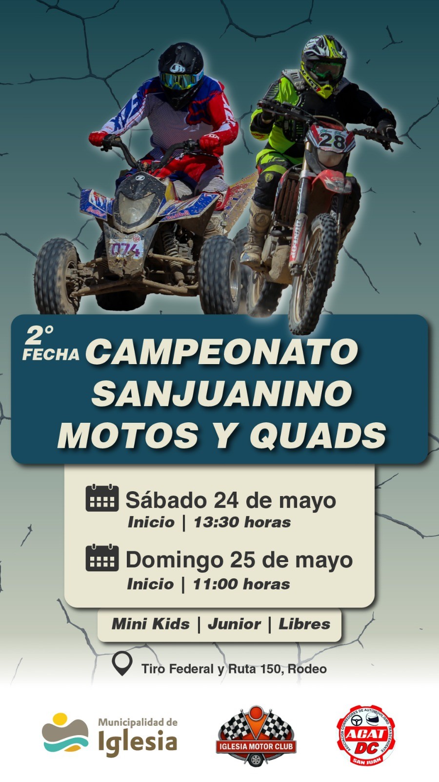 IGLESIA: te espera a la Segunda Fecha «Campeonato Sanjuanino de motos y Quads»