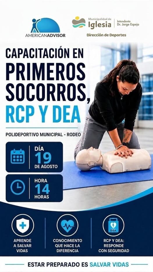 IGLESIA: CAPACITACIÓN EN PRIMEROS SOCORROS, RCP Y DEA
