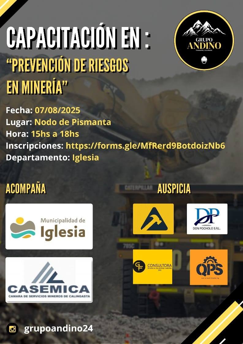 IGLESIA: «Capacitación en Prevención en Riesgo en Minería»