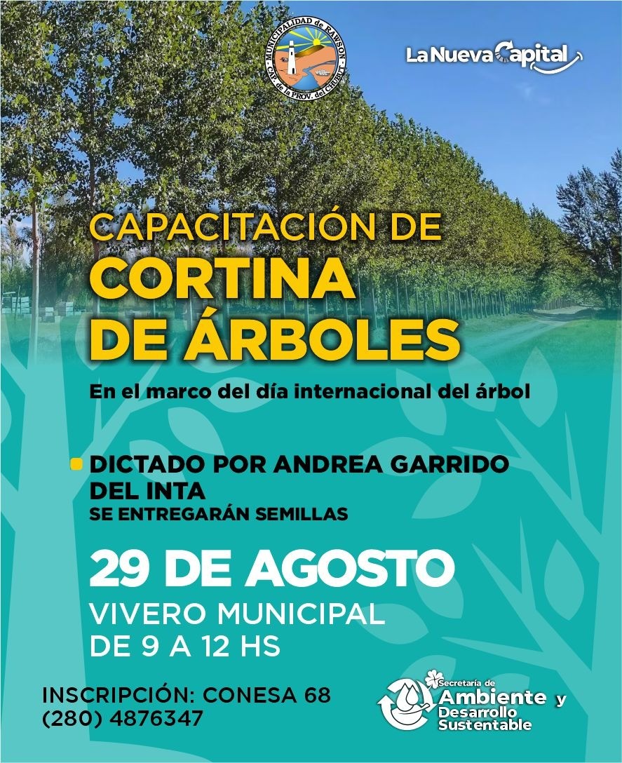 La Municipalidad de Rawson presenta nueva capacitación abierta y gratuita junto al INTA