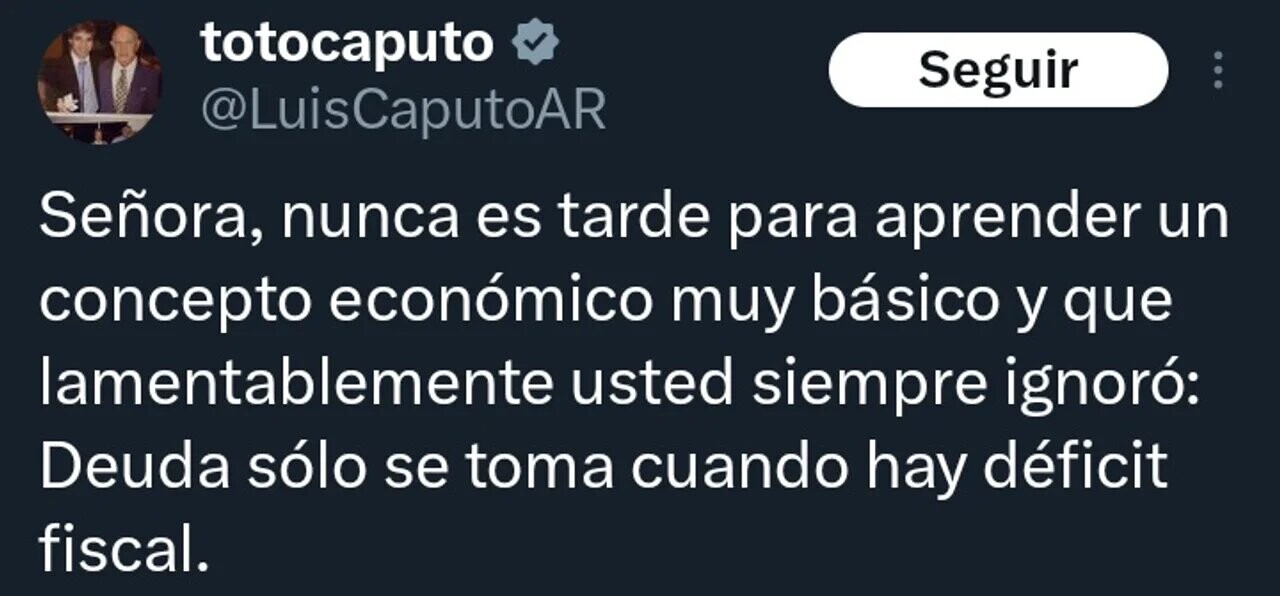 CAPUTO SOLO DEUDA SI NO HAY DEFICIT FISCAL.jpg