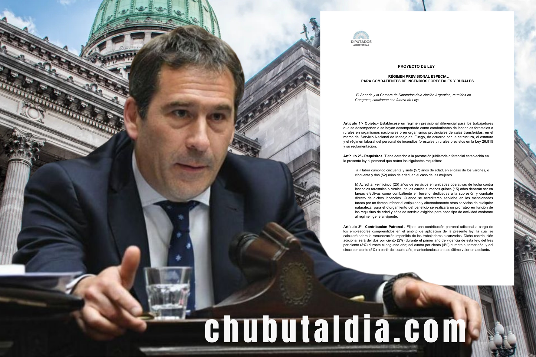 Juan Pablo Luque presentó un proyecto de ley para crear un régimen jubilatorio especial para brigadistas que combaten incendios forestales
