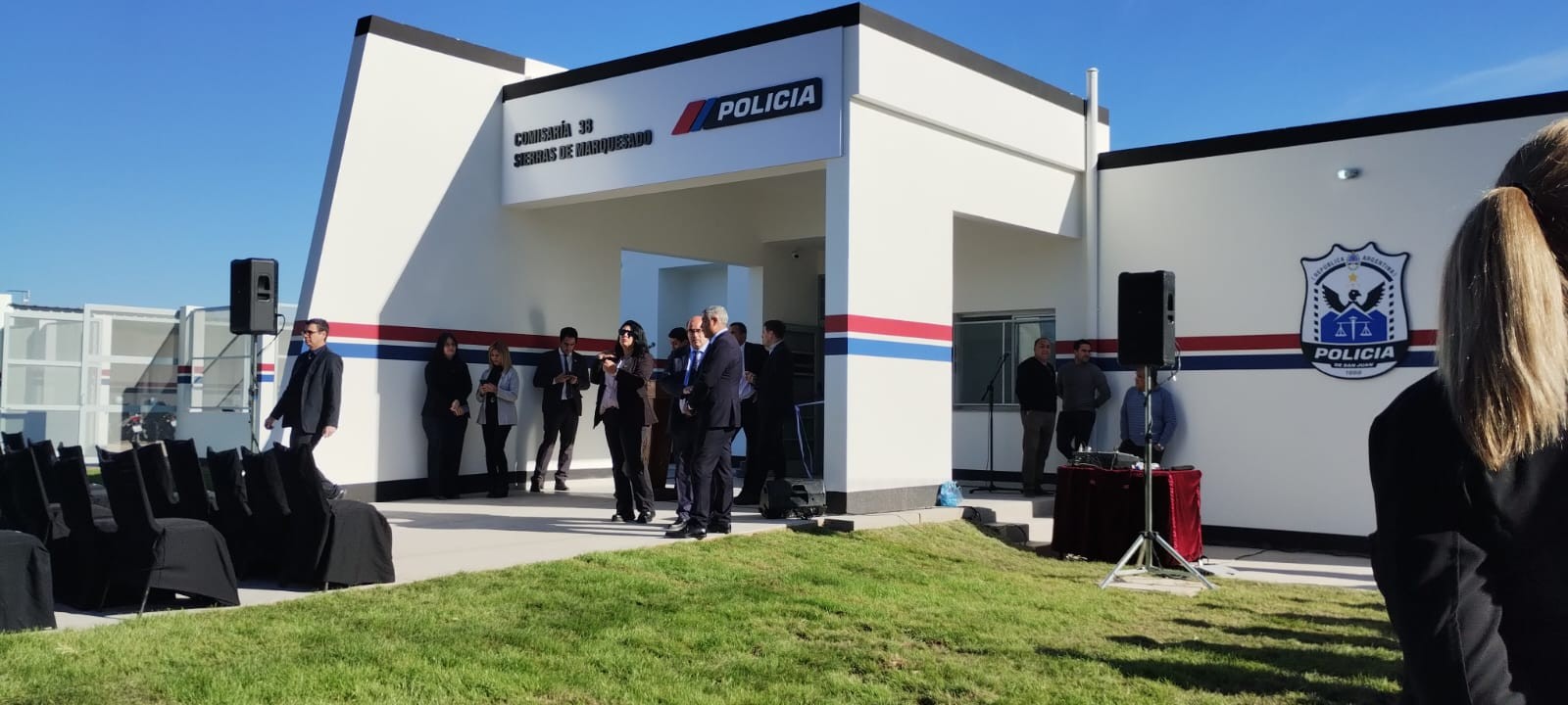 El Gobernador Marcelo Orrego inauguró la Comisaría 38 en La Bebida