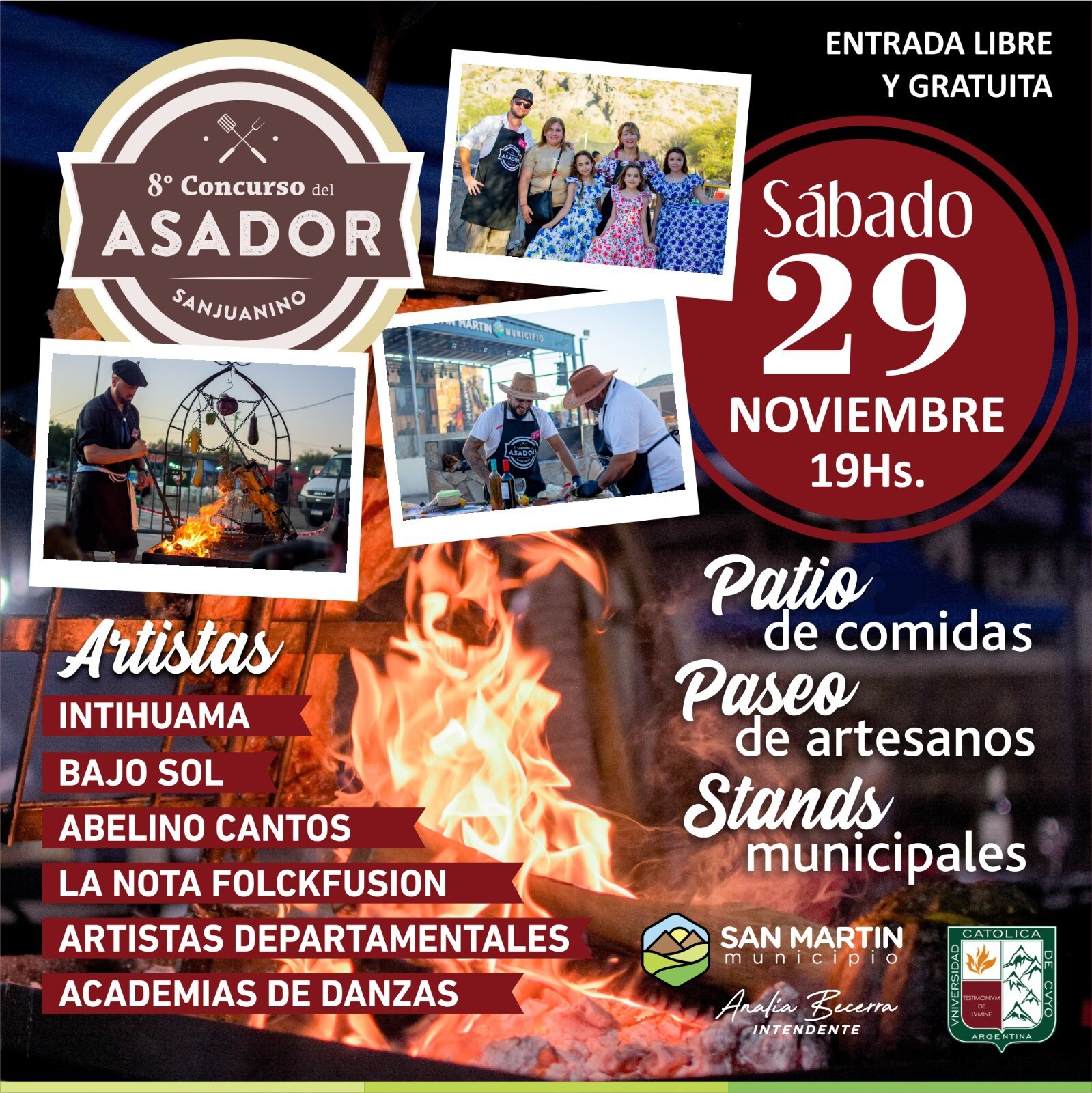 SAN MARTÍN: se prepara para el 8º Concurso del Asador Sanjuanino