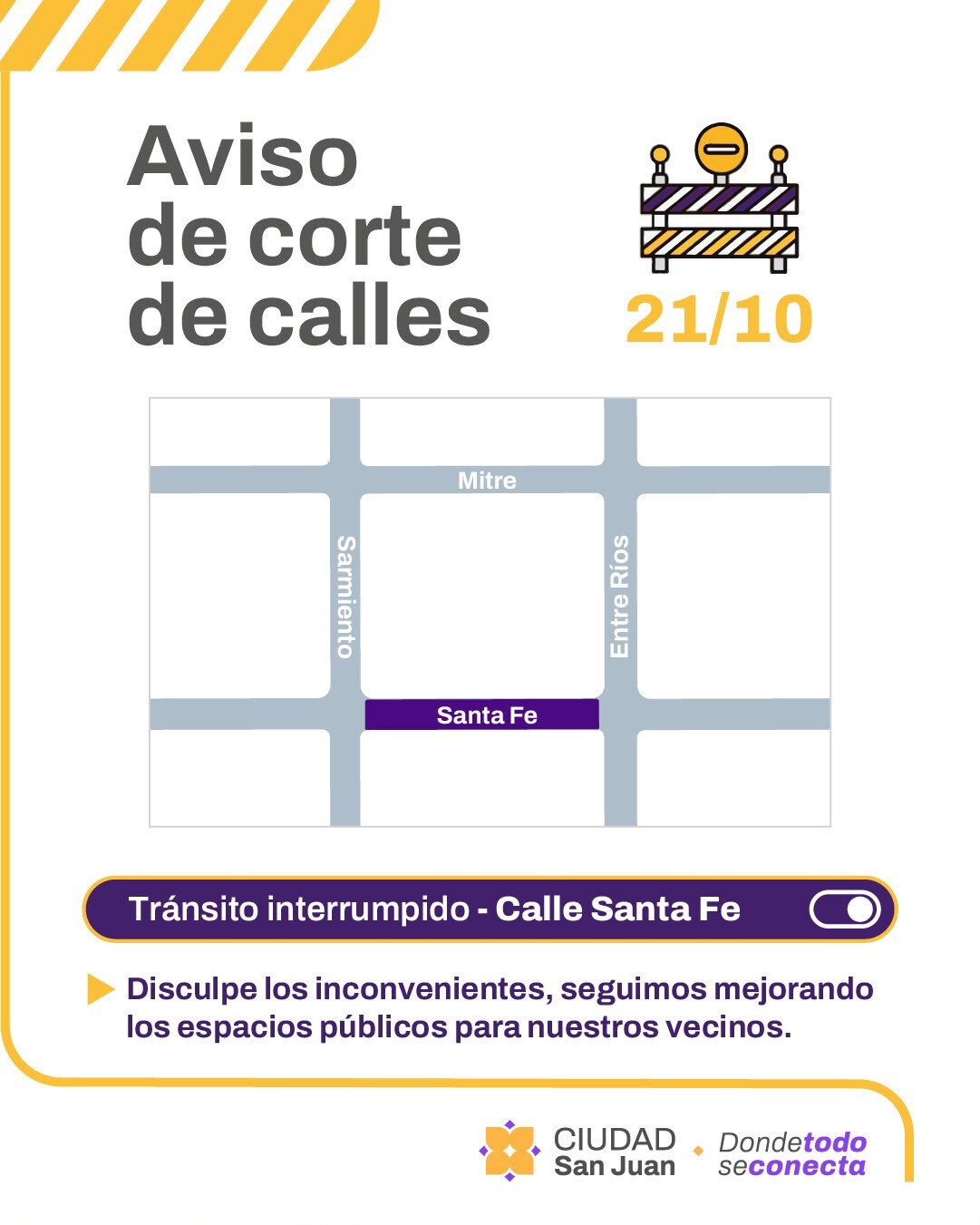 CORTE-CALLES-21-10.jpeg El Plan 50 Cuadras continúa en calle Santa Fe