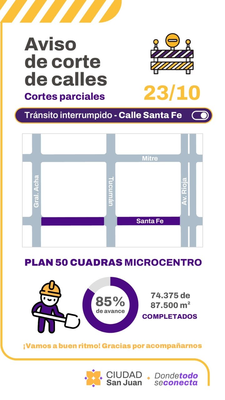 CORTE-CALLES-23-10.jpeg El Plan 50 Cuadras alcanza el 85% de avance en el microcentro