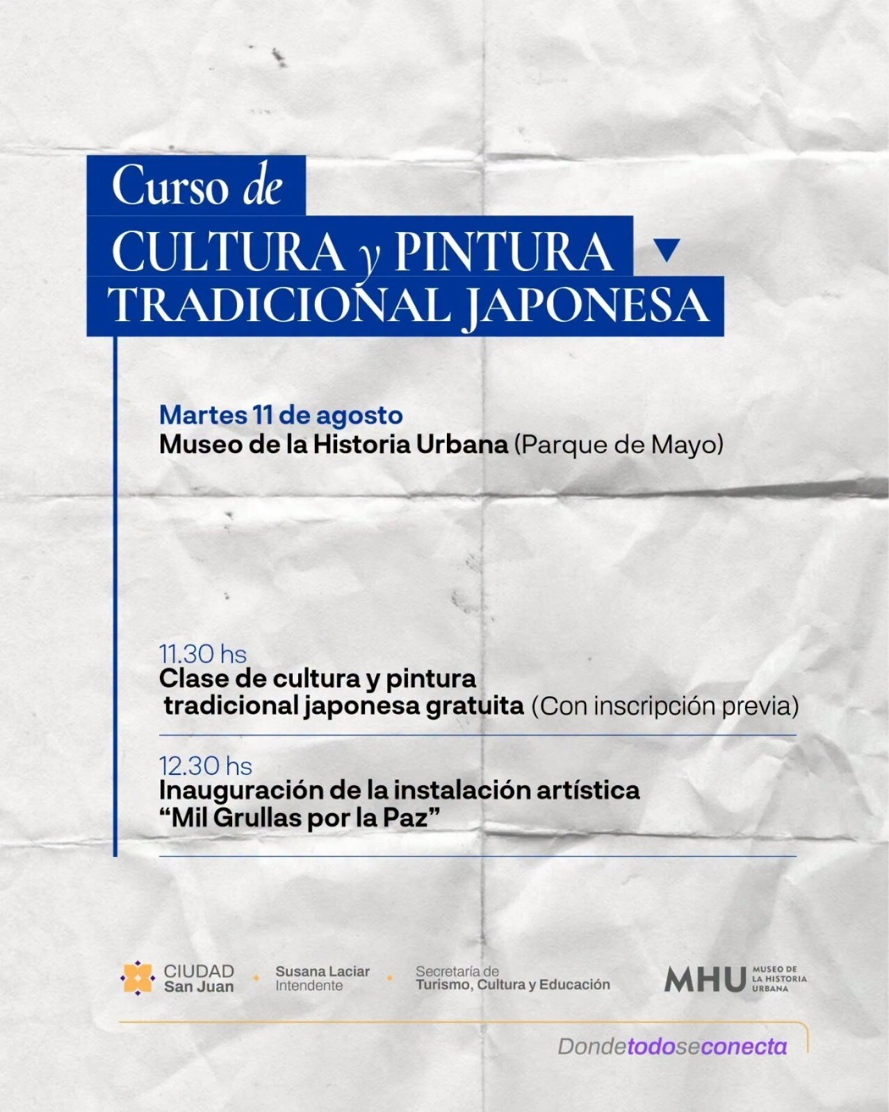 La cultura japonesa se vive en Capital con el ciclo gratuito «Arte por la Paz»