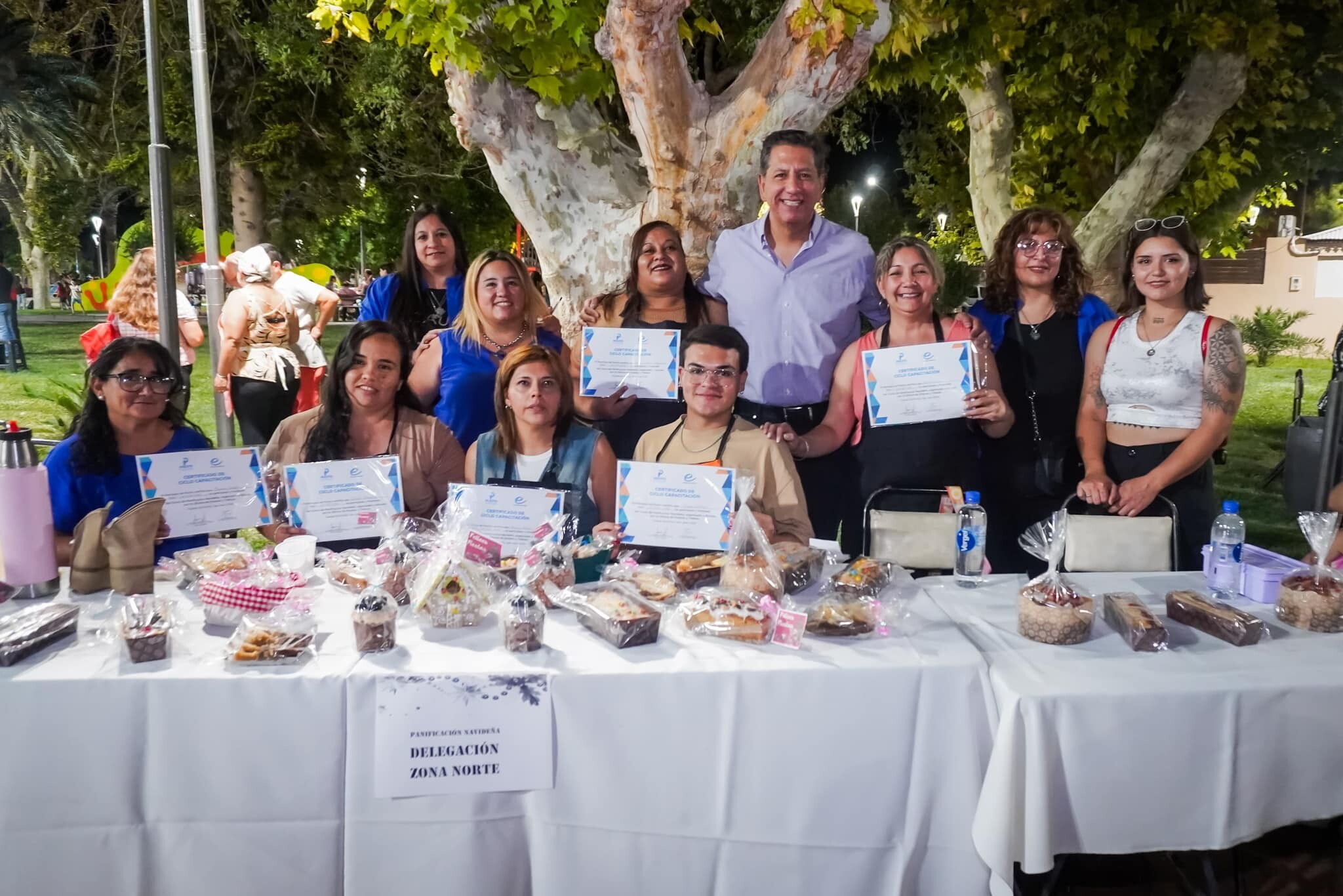 En la Plaza De La Libertad  se llevó a cabo el cierre de distintos talleres y cursos organizados por diversas áreas del Municipio de Pocito.