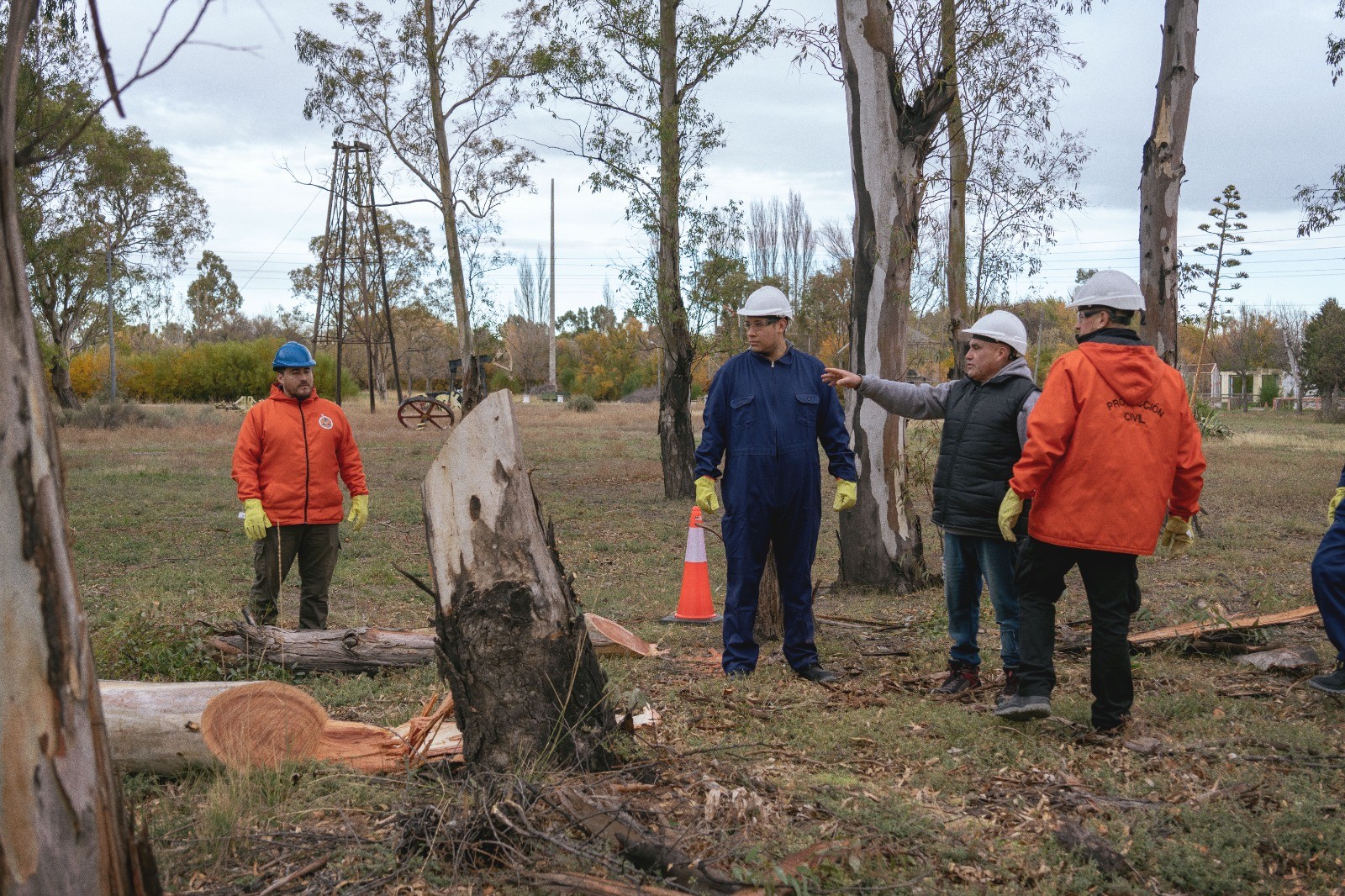 La Municipalidad de Rawson capacita a trabajadores en poda urbana para situaciones de emergencia