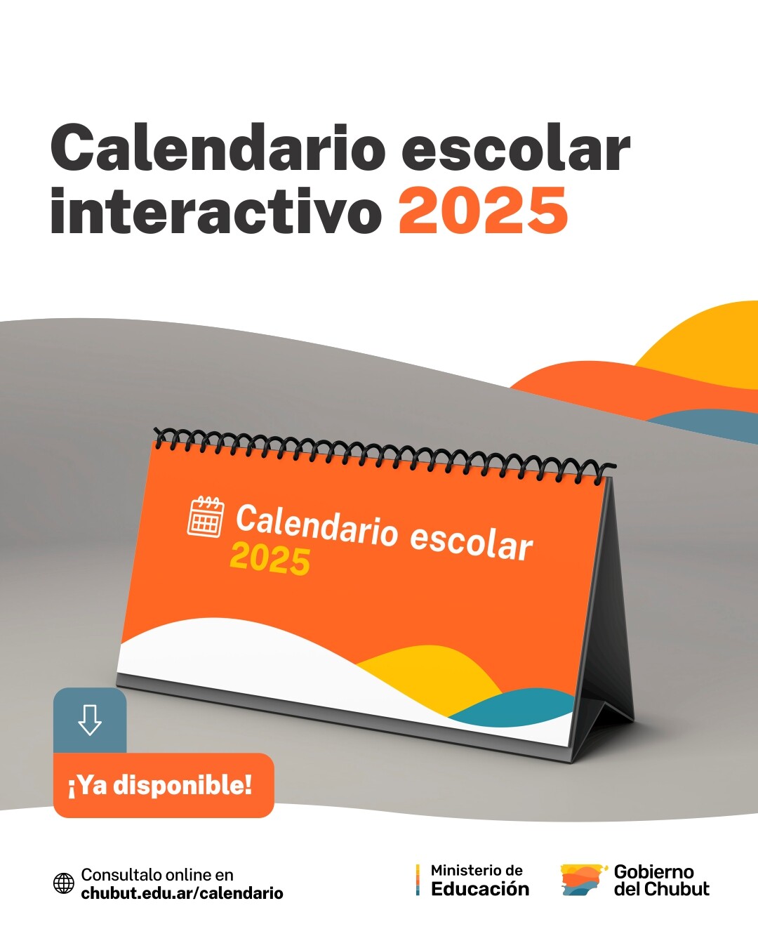 Chubut ya tiene disponible el Calendario Único Escolar