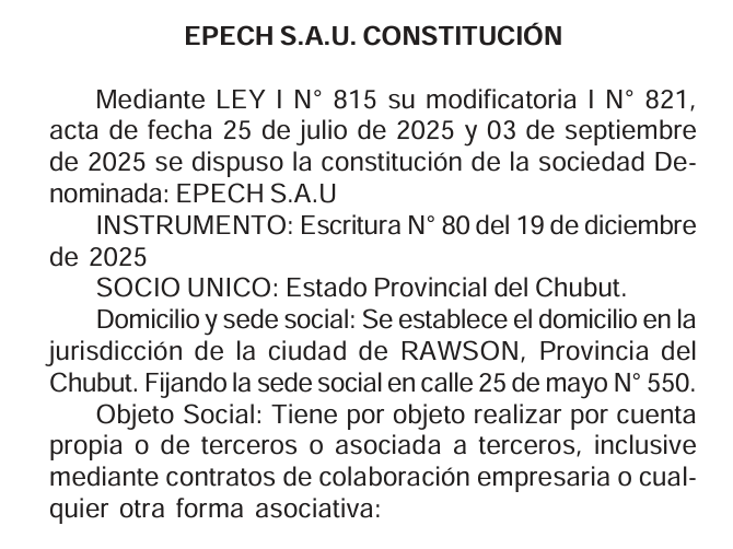 Chubut: EPECH, la apuesta del Gobierno para controlar la energía y abrir la puerta a privados