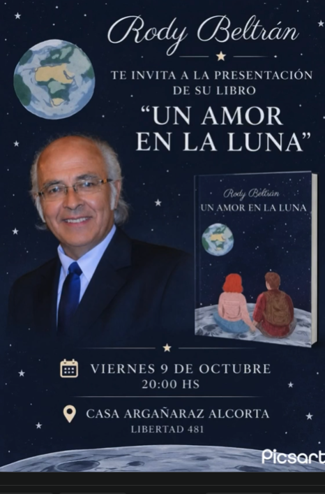 RODY BELTRÁN PRESENTARÁ SU LIBRO “UN AMOR EN LA LUNA”