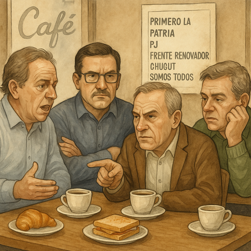 Un café cargado de peronismo: adentro todos, pero en las listas pocos