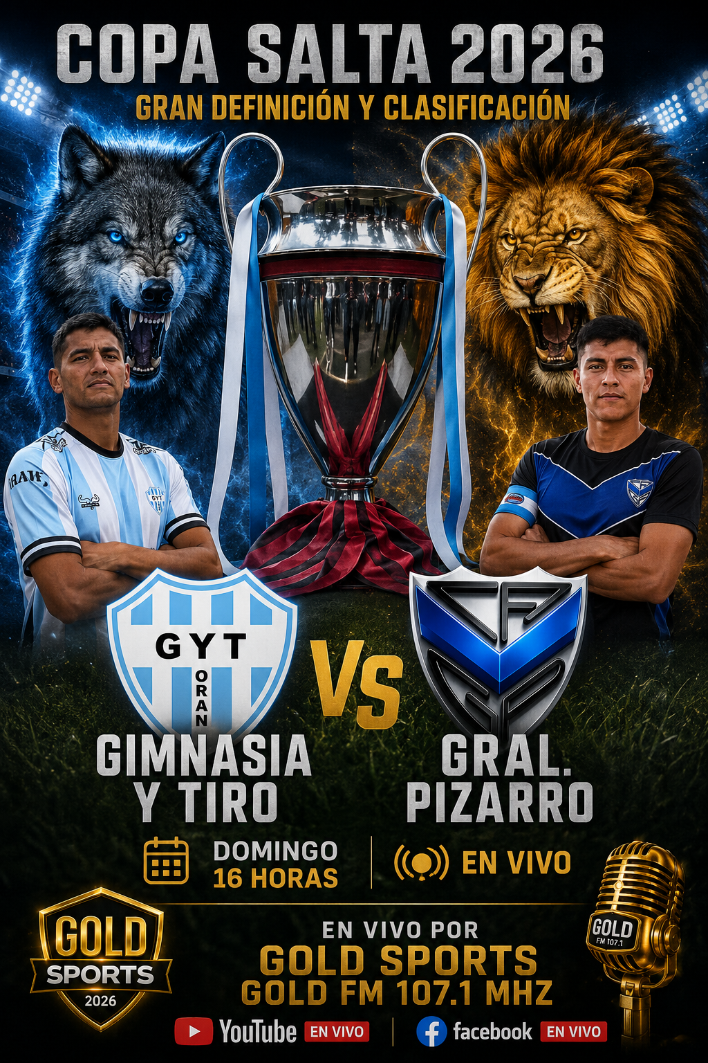 ORÁN SE PREPARA PARA EL SUPERCLÁSICO: GIMNASIA Y TIRO Y GENERAL PIZARRO