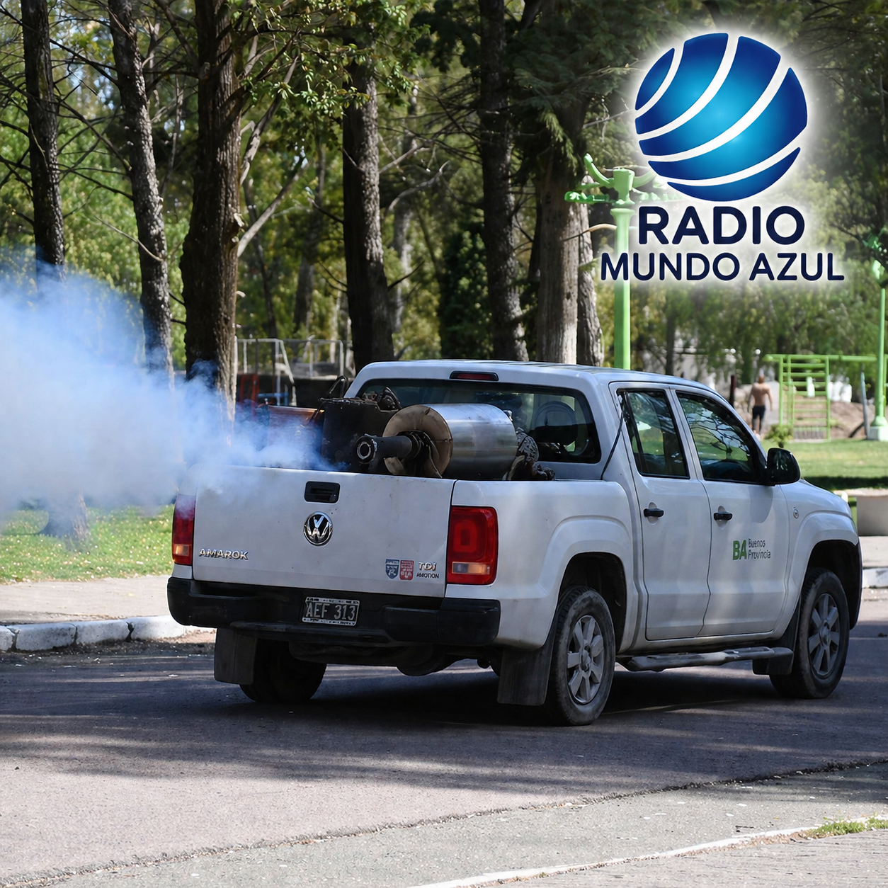 Tareas de fumigación en el distrito